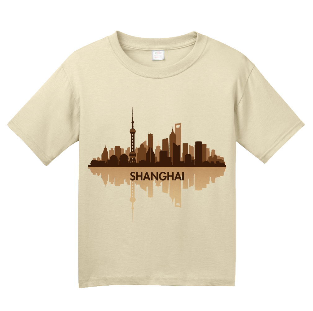 Youth Natural Skyline Of Shanghai, China - Chinese City Love Shanghai Shenhua T-shirt