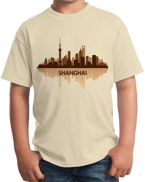 Youth Natural Skyline Of Shanghai, China - Chinese City Love Shanghai Shenhua T-shirt