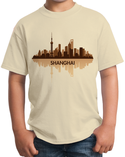 Youth Natural Skyline Of Shanghai, China - Chinese City Love Shanghai Shenhua T-shirt