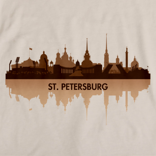 St. Petersburg, Russia City Skyline Natural art preview