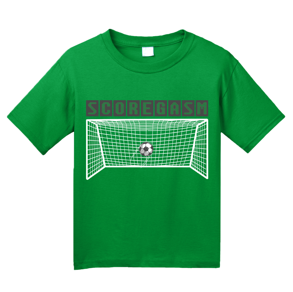 Youth Green Scoregasm - Soccer Player Pride Humor Funny Gift Futbol T-shirt