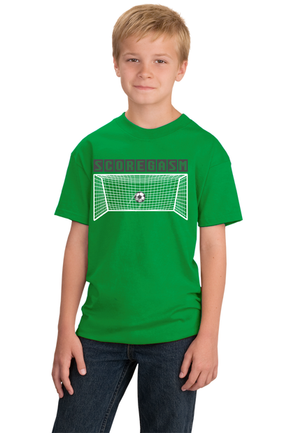 Youth Green Scoregasm - Soccer Player Pride Humor Funny Gift Futbol T-shirt