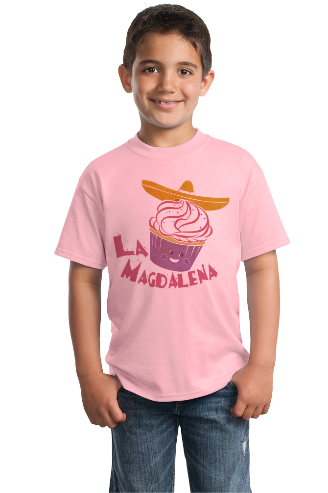 Youth Pink La Magdelena - Spanish Translation Cupcake Fun Cute Espanol T-shirt