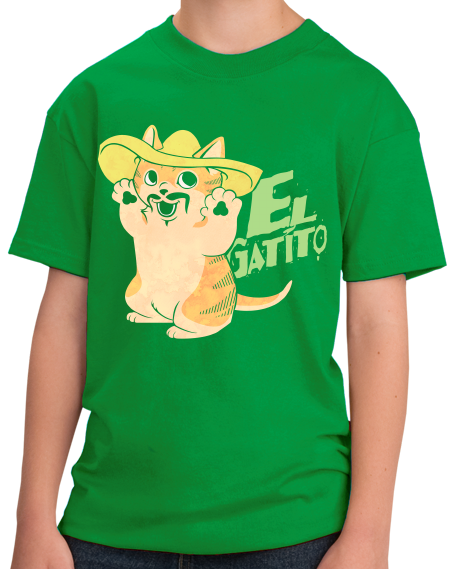 Youth Green El Gatito - Spanish Vocab Kitten Cute Fun Espanol Adorable T-shirt