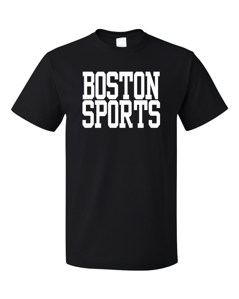 Standard Black Boston Sports - Generic Funny Sports Fan T-shirt