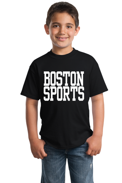 Youth Black Boston Sports - Generic Funny Sports Fan T-shirt