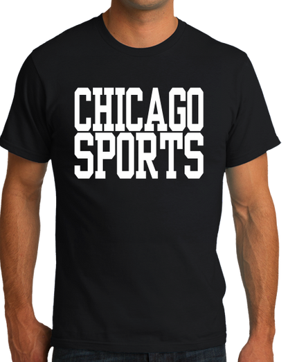 Standard Black Chicago Sports - Generic Funny Sports Fan T-shirt