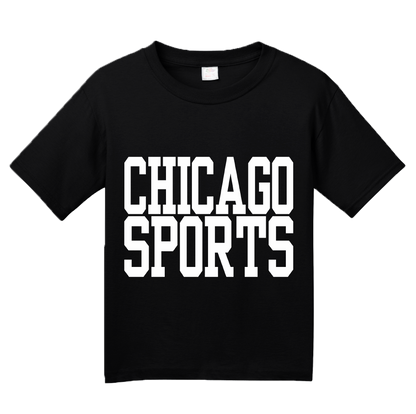 Youth Black Chicago Sports - Generic Funny Sports Fan T-shirt