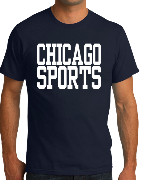 Standard Navy Chicago Sports - Generic Funny Sports Fan T-shirt