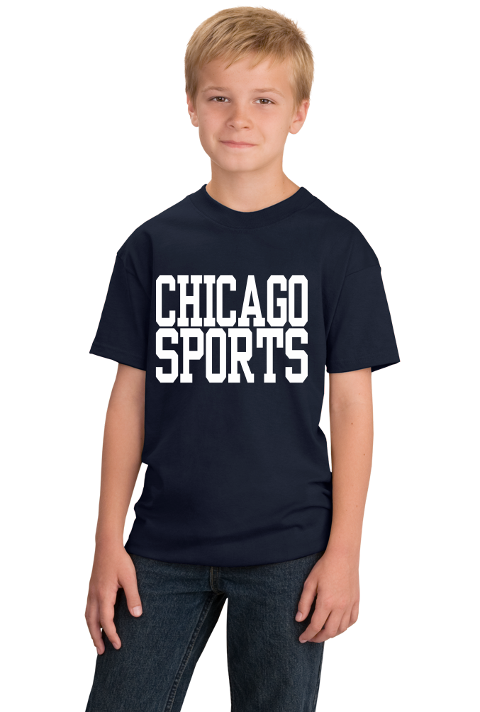 Youth Navy Chicago Sports - Generic Funny Sports Fan T-shirt
