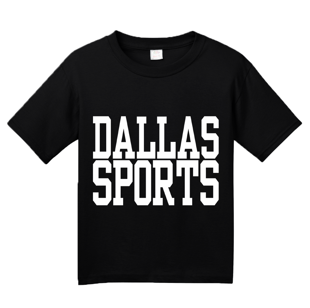 Youth Black Dallas Sports - Generic Funny Sports Fan T-shirt