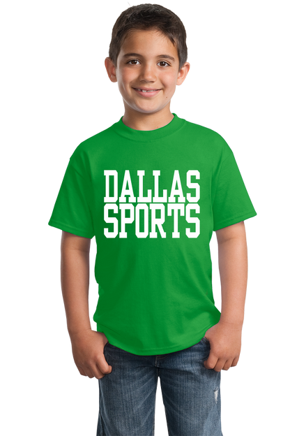 Youth Green Dallas Sports - Generic Funny Sports Fan T-shirt