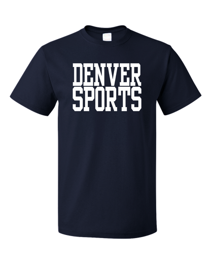 Standard Navy Denver Sports - Generic Funny Sports Fan T-shirt
