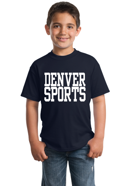 Youth Navy Denver Sports - Generic Funny Sports Fan T-shirt