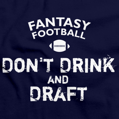 FANTASY FOOTBALL: DON'T DRINK AND DRAFT Navy art preview