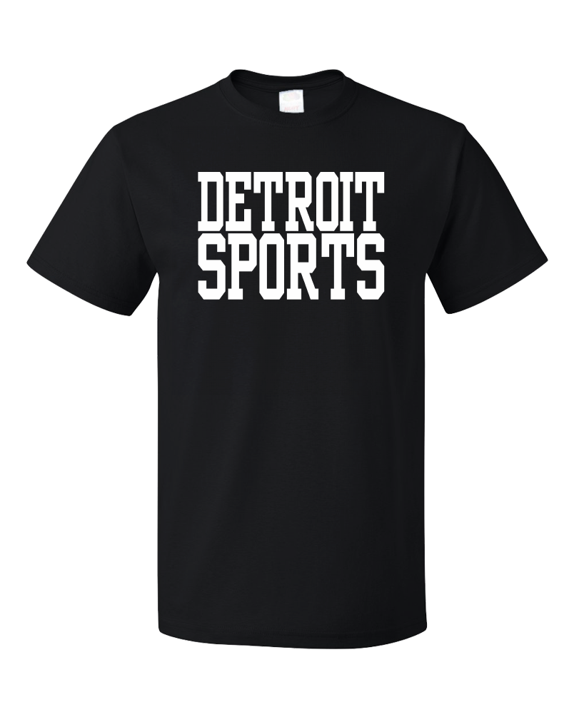 Standard Black Detroit Sports - Generic Funny Sports Fan T-shirt