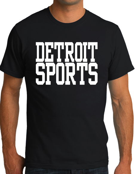 Standard Black Detroit Sports - Generic Funny Sports Fan T-shirt