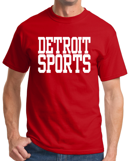 Standard Red Detroit Sports - Generic Funny Sports Fan T-shirt