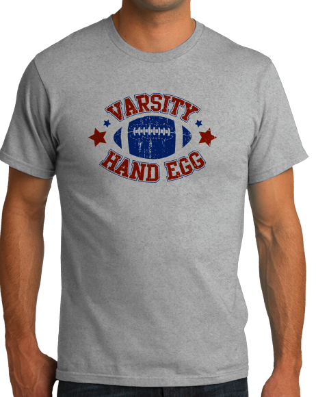 Unisex Grey Varsity Hand Egg - Reddit Football Anti-Sports Humor 