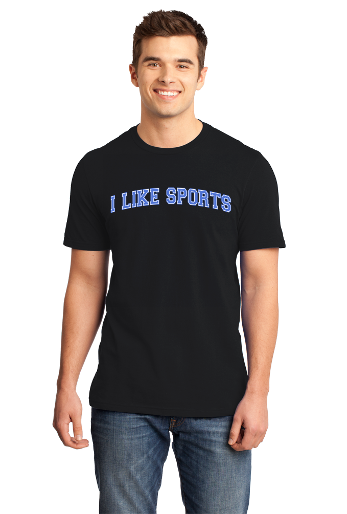 Standard Black I Like Sports - Local Man Likes Sports Onion Humor Joke Hate T-shirt