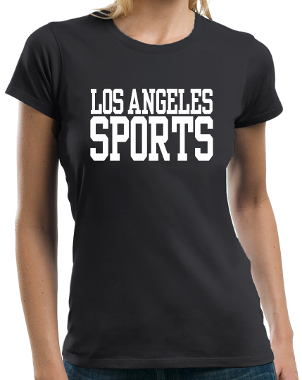 Ladies Black Los Angeles Sports - Generic Funny Sports Fan T-shirt