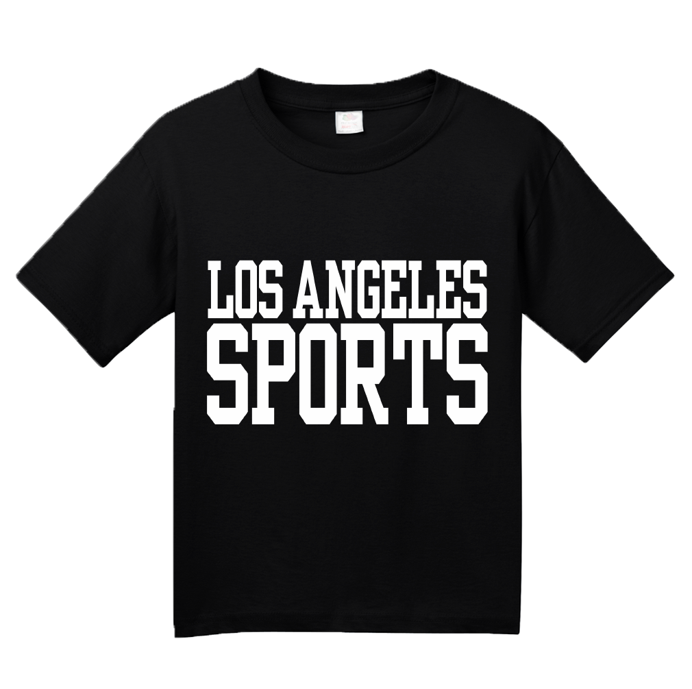 Youth Black Los Angeles Sports - Generic Funny Sports Fan T-shirt