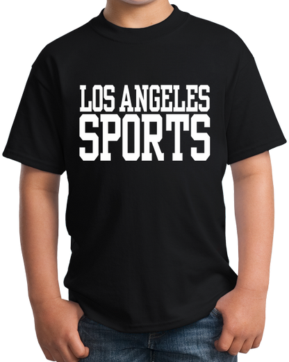 Youth Black Los Angeles Sports - Generic Funny Sports Fan T-shirt