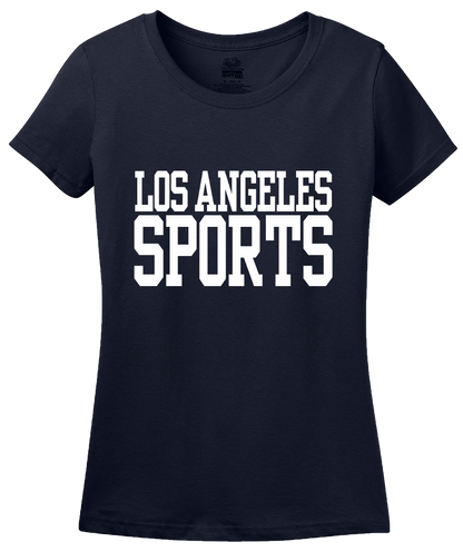 Ladies Navy Los Angeles Sports - Generic Funny Sports Fan T-shirt