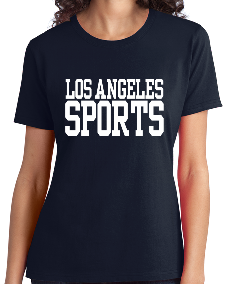 Ladies Navy Los Angeles Sports - Generic Funny Sports Fan T-shirt