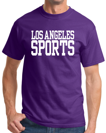Standard Purple Los Angeles Sports - Generic Funny Sports Fan T-shirt