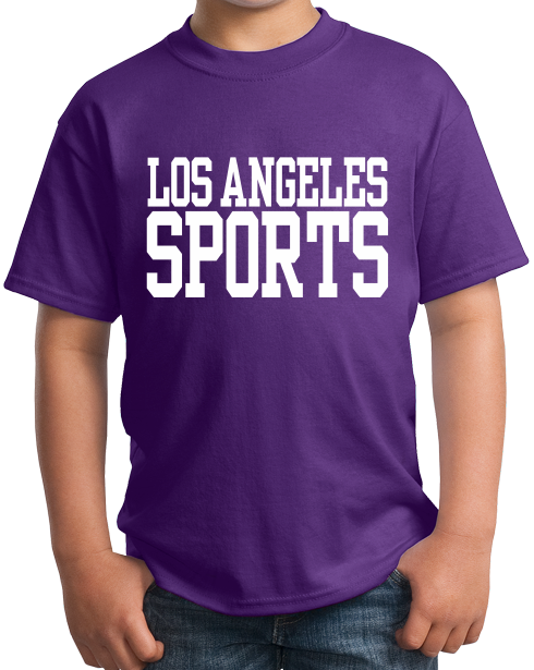 Youth Purple Los Angeles Sports - Generic Funny Sports Fan T-shirt