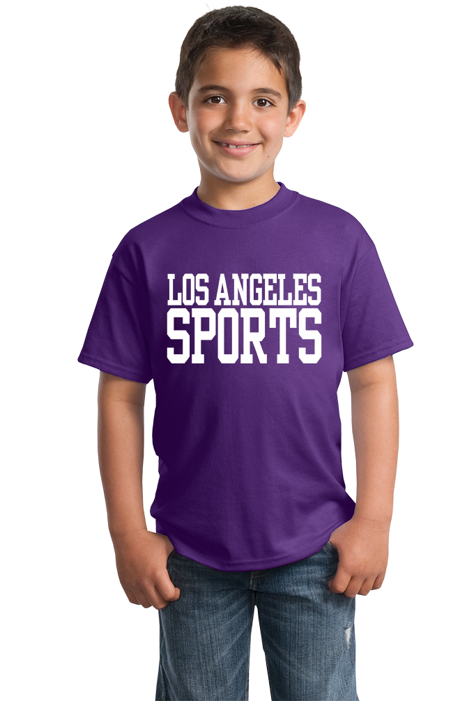 Youth Purple Los Angeles Sports - Generic Funny Sports Fan T-shirt