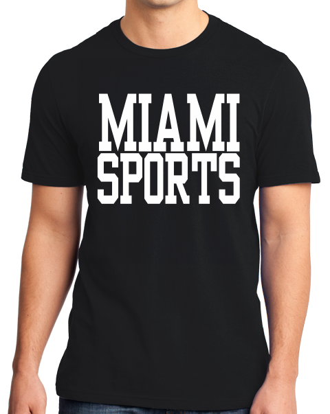 Standard Black Miami Sports - Generic Funny Sports Fan T-shirt