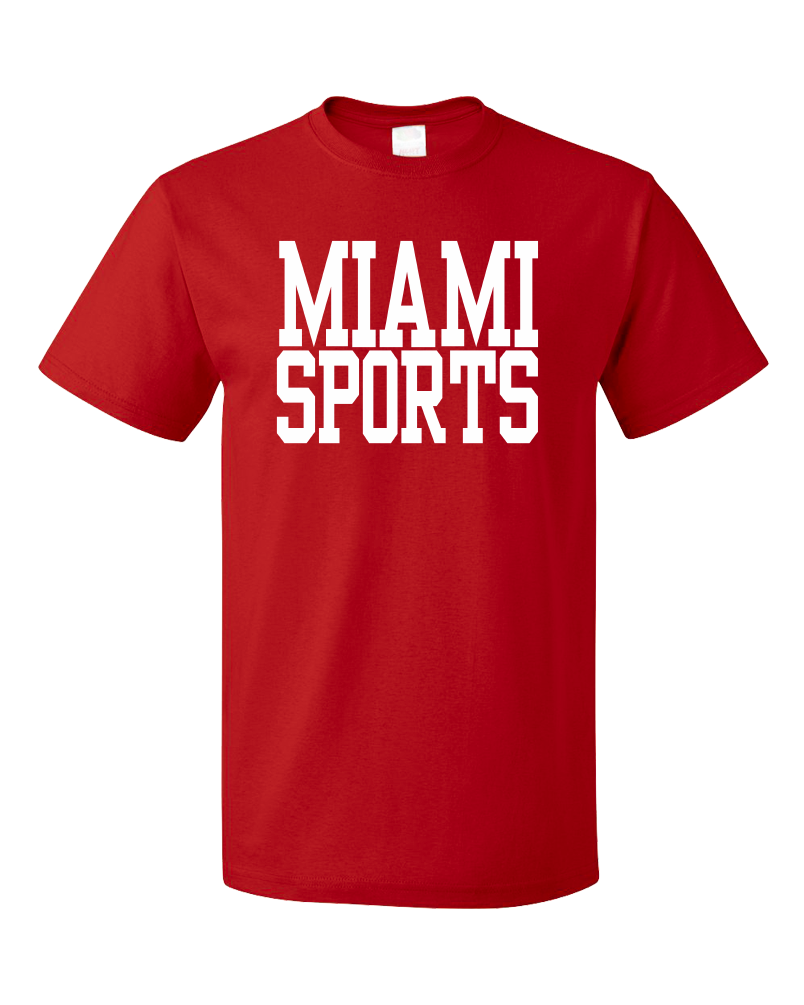 Standard Red Miami Sports - Generic Funny Sports Fan T-shirt