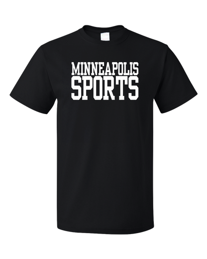 Standard Black Minneapolis Sports - Generic Funny Sports Fan T-shirt