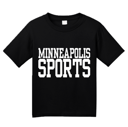 Youth Black Minneapolis Sports - Generic Funny Sports Fan T-shirt