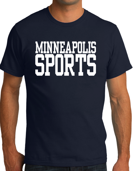 Standard Navy Minneapolis Sports - Generic Funny Sports Fan T-shirt