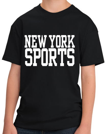 Youth Black New York Sports - Generic Funny Sports Fan T-shirt