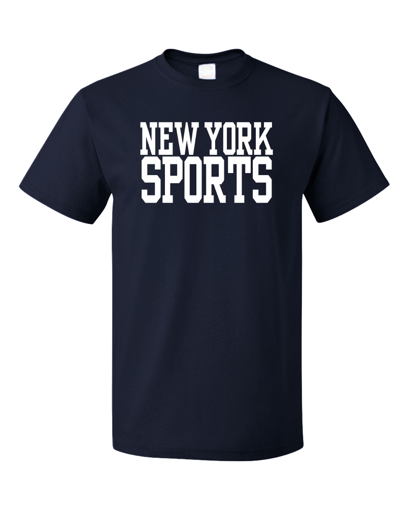 Standard Navy New York Sports - Generic Funny Sports Fan T-shirt