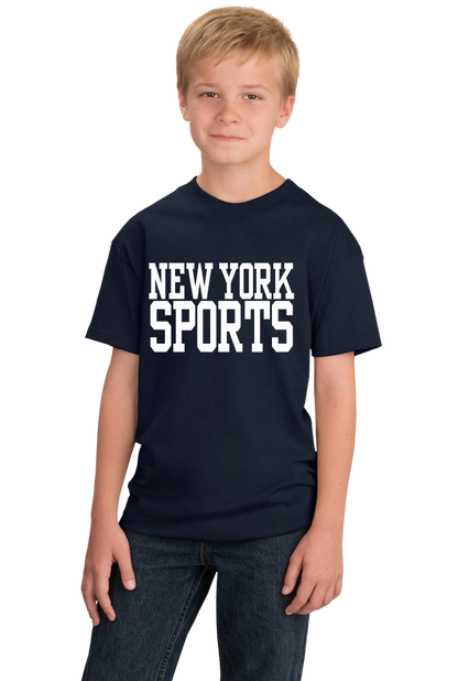 Youth Navy New York Sports - Generic Funny Sports Fan T-shirt