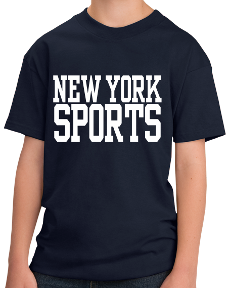 Youth Navy New York Sports - Generic Funny Sports Fan T-shirt