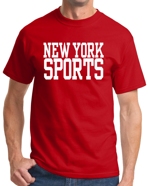 Standard Red New York Sports - Generic Funny Sports Fan T-shirt