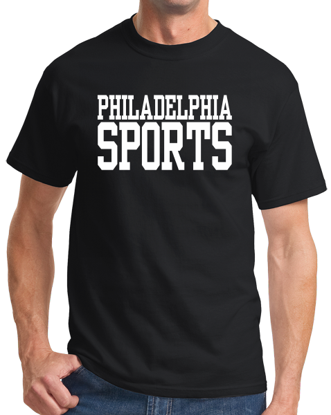Standard Black Philadelphia Sports - Generic Funny Sports Fan T-shirt