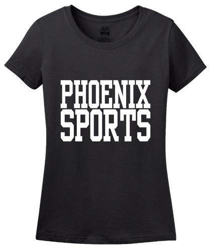 Ladies Black Phoenix Sports - Generic Funny Sports Fan T-shirt