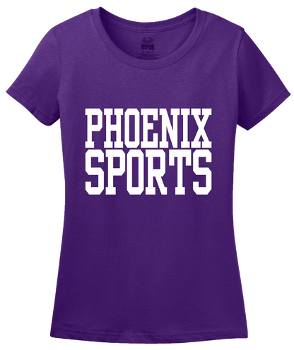 Ladies Purple Phoenix Sports - Generic Funny Sports Fan T-shirt