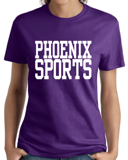 Ladies Purple Phoenix Sports - Generic Funny Sports Fan T-shirt