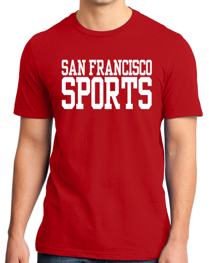 Standard Red San Francisco Sports - Generic Funny Sports Fan T-shirt