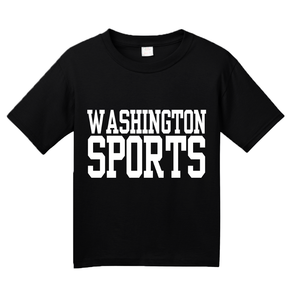 Youth Black Washington D.C. Sports - Funny Generic Sports Fan T-shirt