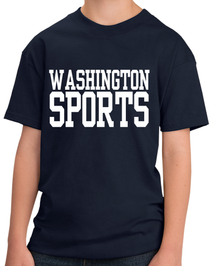 Youth Navy Washington D.C. Sports - Funny Generic Sports Fan T-shirt