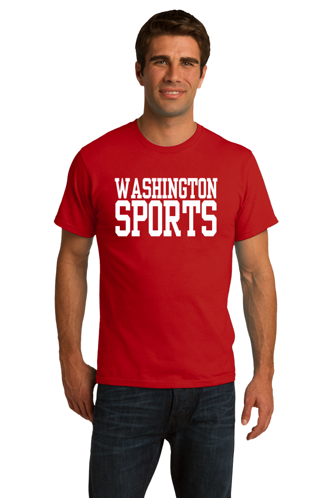 Standard Red Washington D.C. Sports - Funny Generic Sports Fan T-shirt